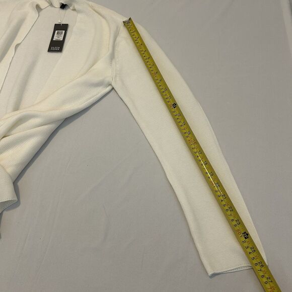 Eileen Fisher Long Cardigan Tencel White Knit NWT - Large - Picture 11 of 11